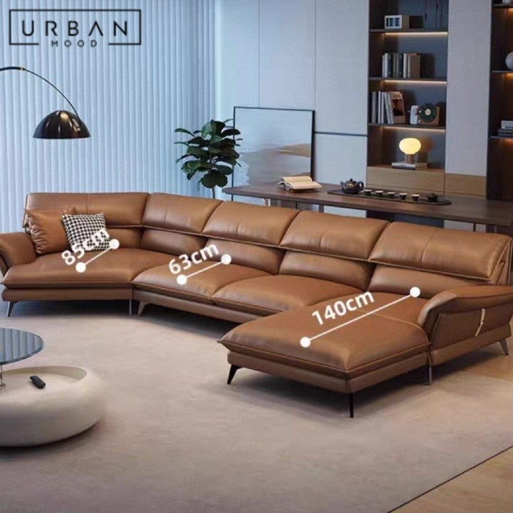 TIKKA Modern Leather Sofa