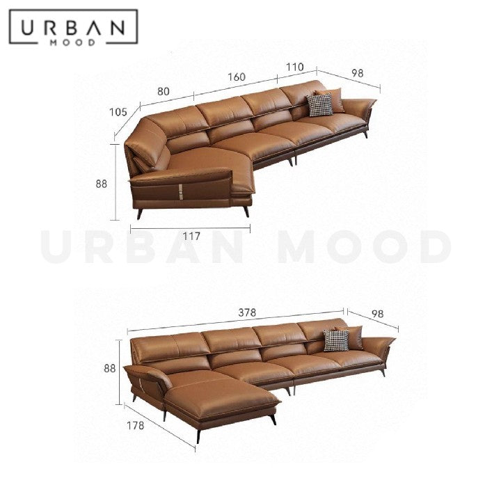 TIKKA Modern Leather Sofa