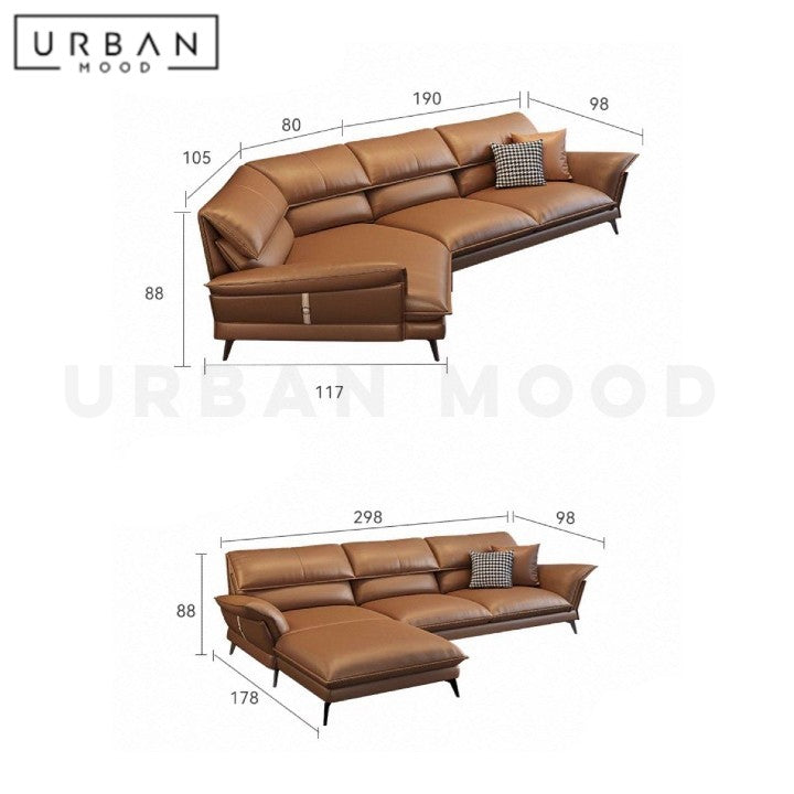 TIKKA Modern Leather Sofa