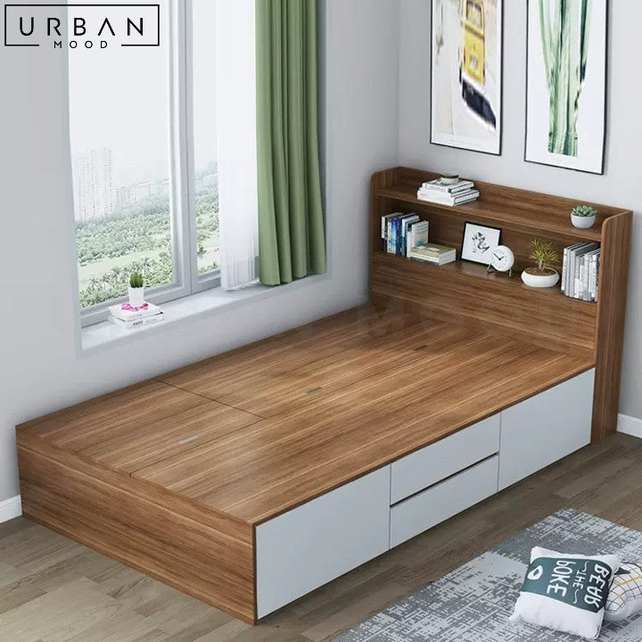 TIMMER Modern Storage Bedframe