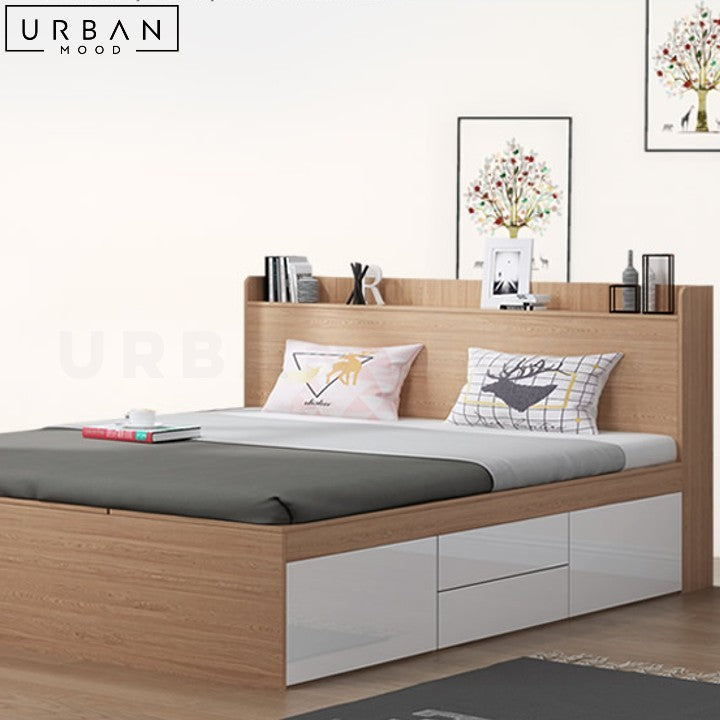 TIMMER Modern Storage Bedframe