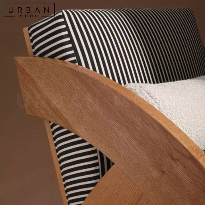TOLA Modern Solid Wood Lounge Chair