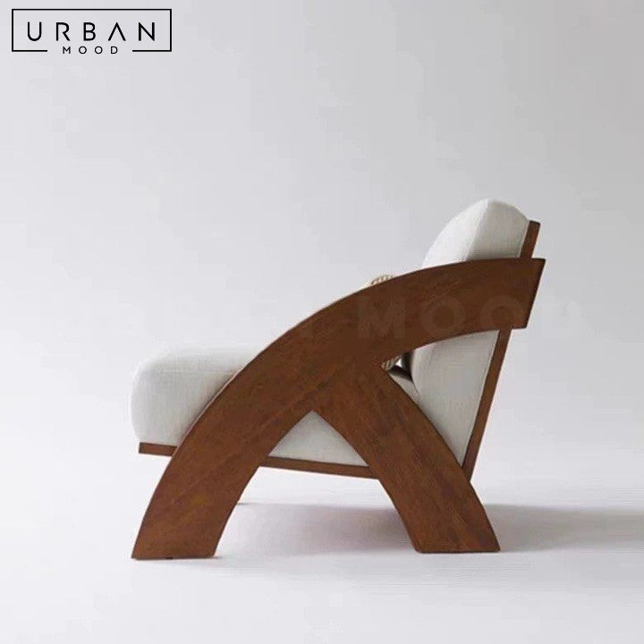 TOLA Modern Solid Wood Lounge Chair