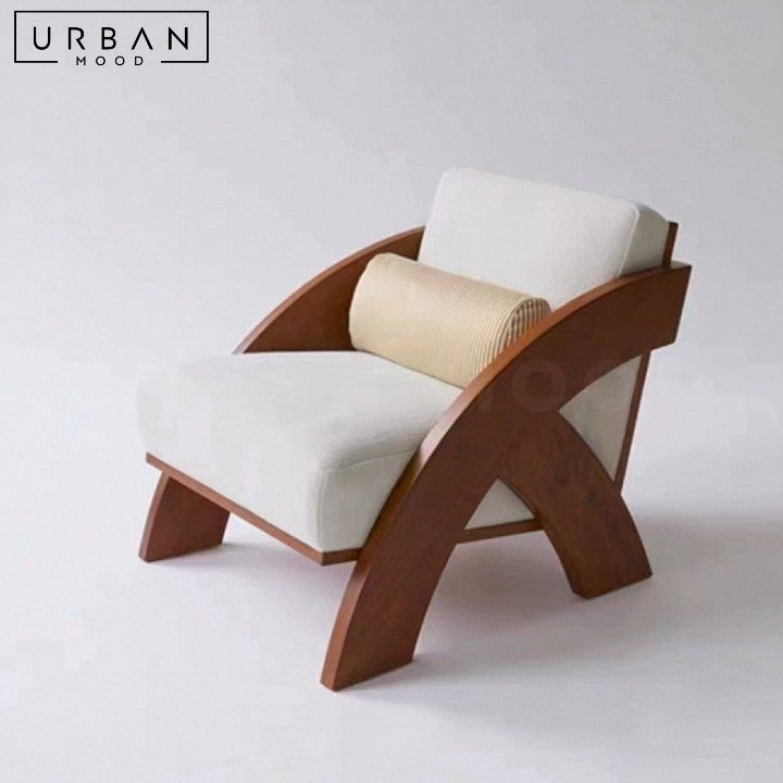 TOLA Modern Solid Wood Lounge Chair