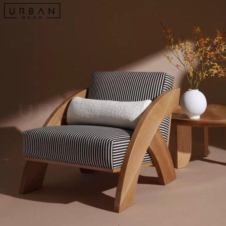 TOLA Modern Solid Wood Lounge Chair