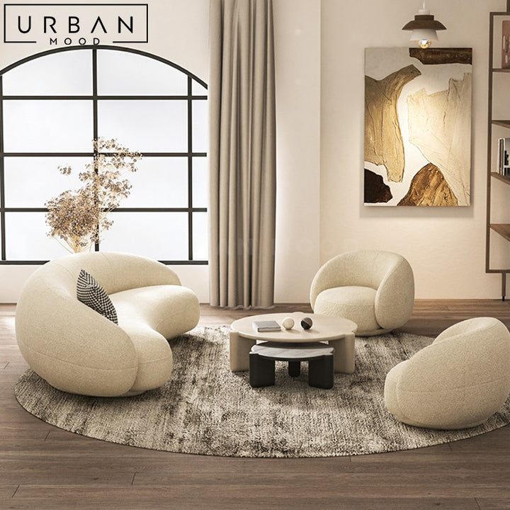 TOPPLE Modern Boucle Sofa