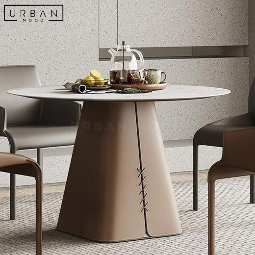 TIFFIN Modern Sintered Stone Round Dining Table