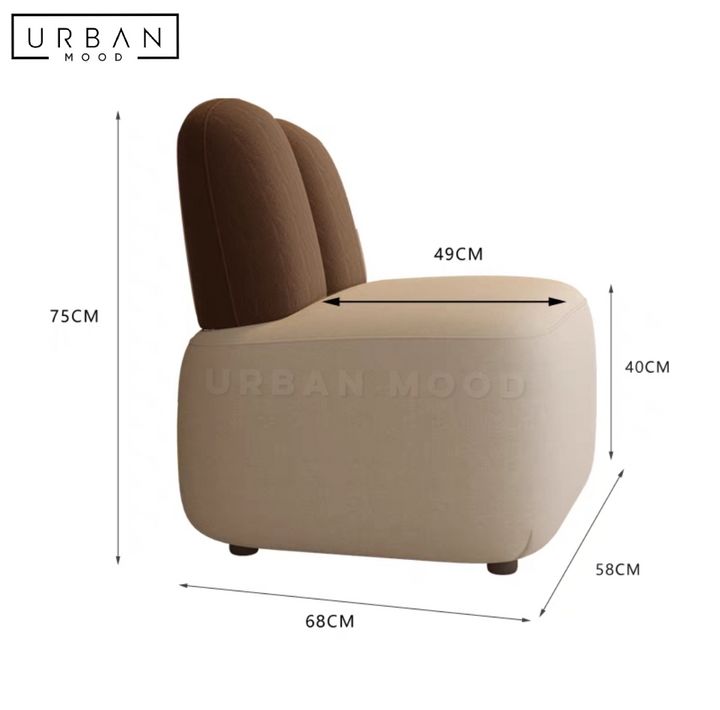 TIPPY Modern Leather Leisure Chair
