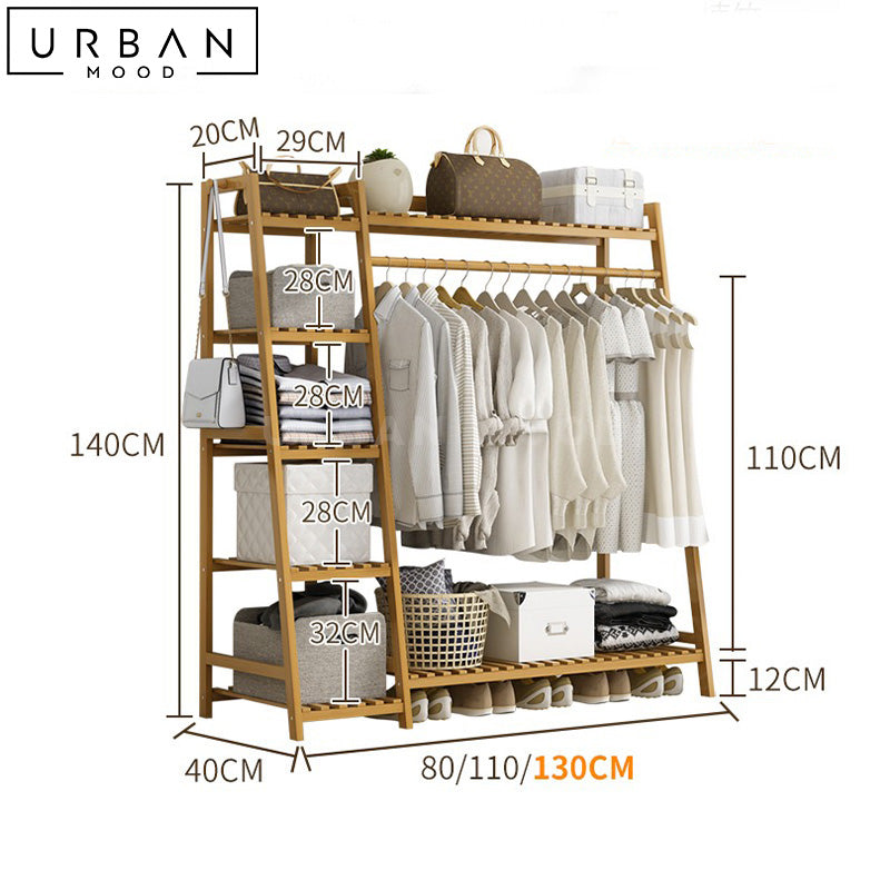 UGO Rustic Open Concept Wardrobe