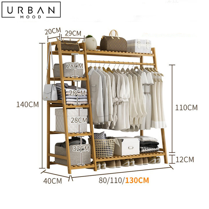 UGO Rustic Open Concept Wardrobe