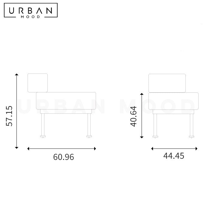 URIBE Modern Fabric Lounge Chair