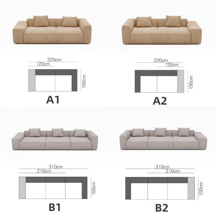 MARTY Modern Modular Fabric Sofa