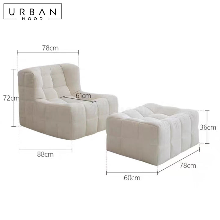 VELOX Modern Boucle Leisure Chair