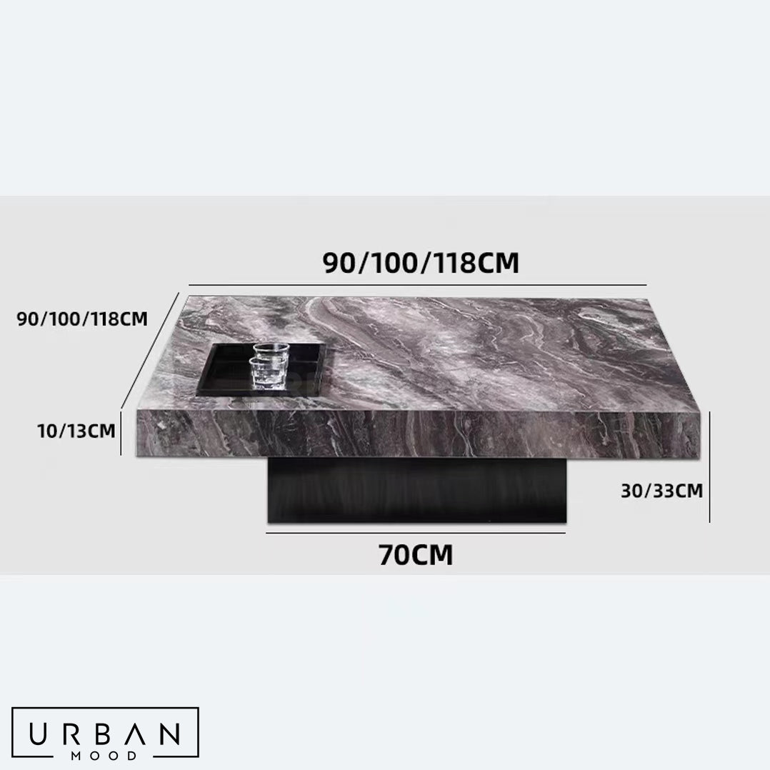 VERIDE Modern Sintered Stone Coffee Table