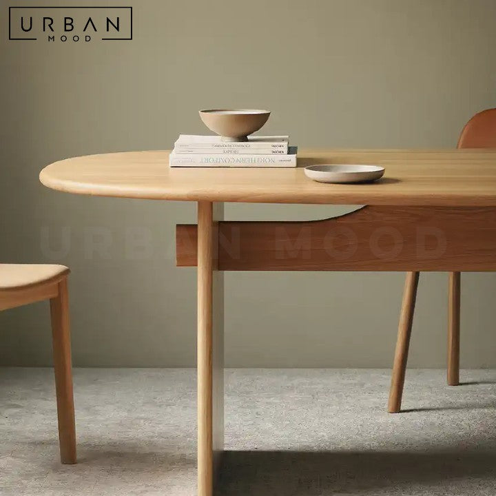 VESEL Modern Solid Wood Dining Table