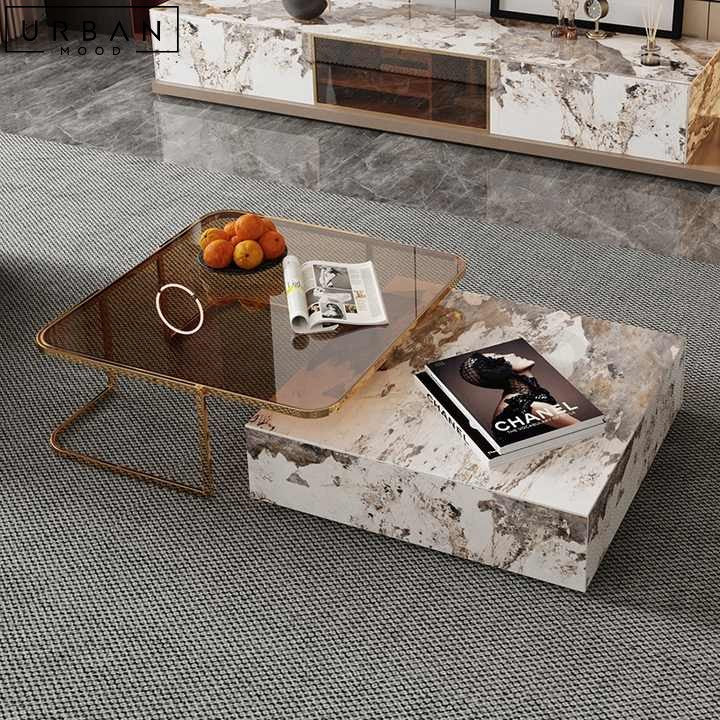 VIVIANNA Modern Sintered Stone Coffee Table – Urban Mood