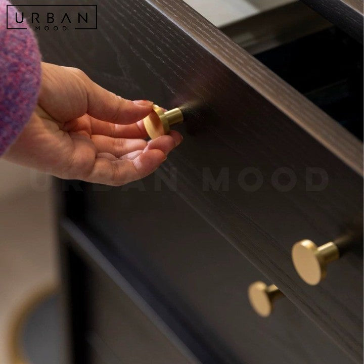 WAFER Rustic Solid Wood Chest Of Drawers