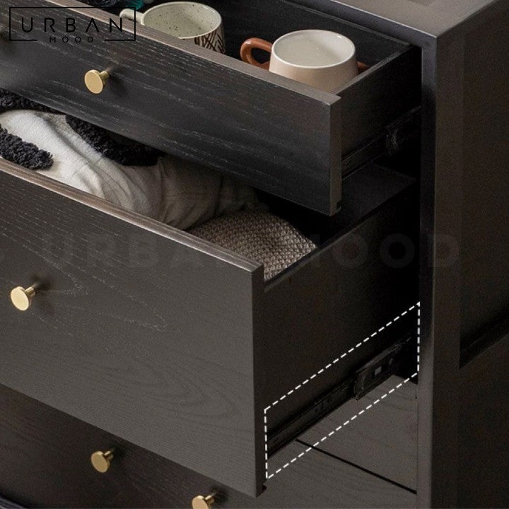 WAFER Rustic Solid Wood Chest Of Drawers