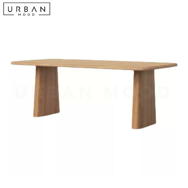 YERA Modern Solid Wood Dining Table