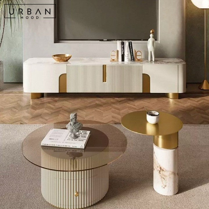 NASSER Modern Sintered Stone TV Console