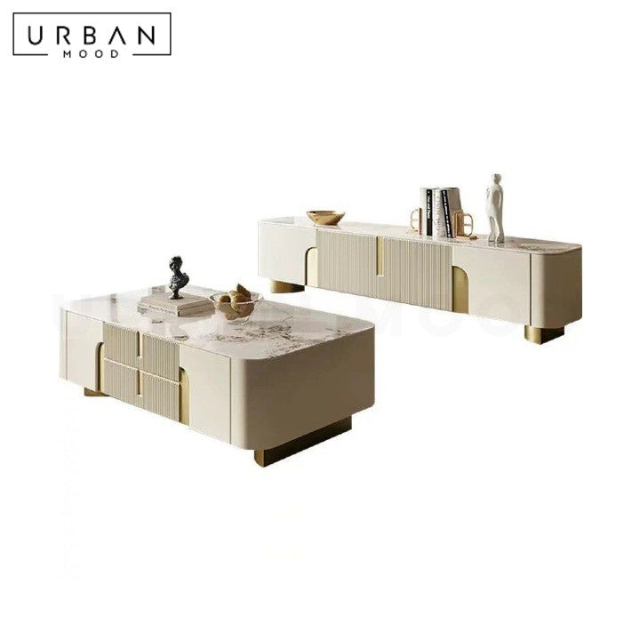 NASSER Modern Sintered Stone TV Console