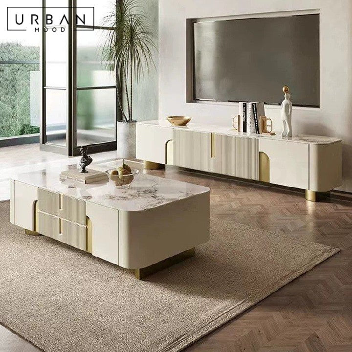 NASSER Modern Sintered Stone TV Console