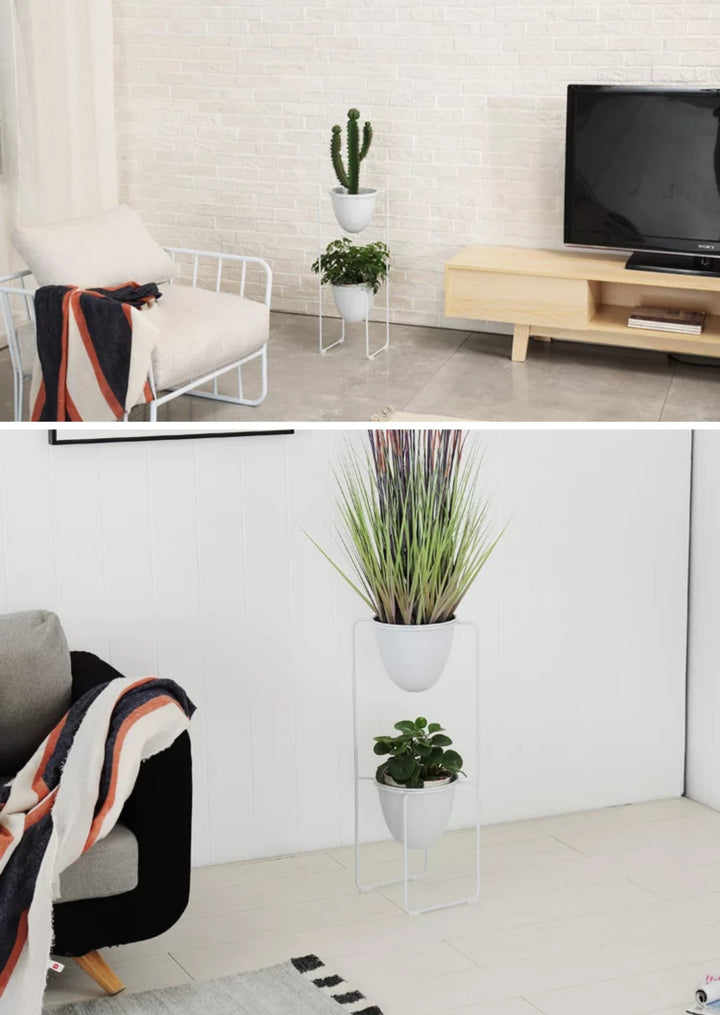 ABRUZZI Modern Double Pot Planter