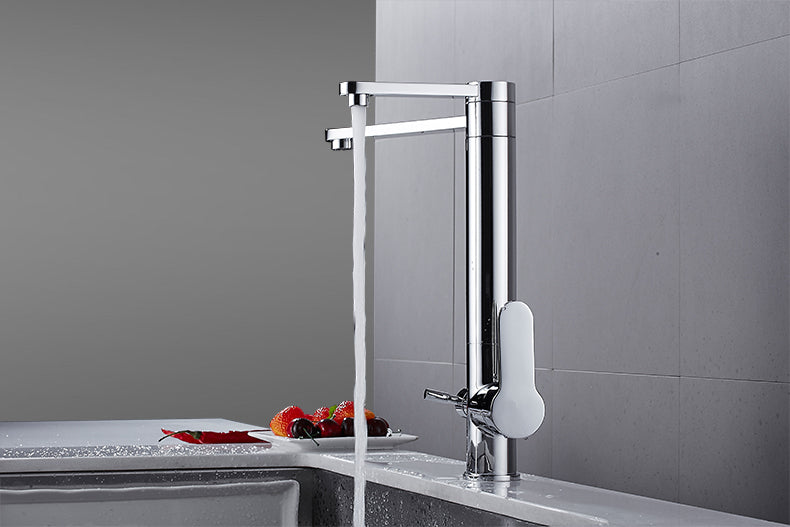 YANET Modern Black Double Tap Faucet