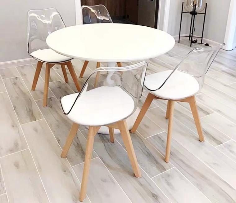 Modern acrylic dining online chairs