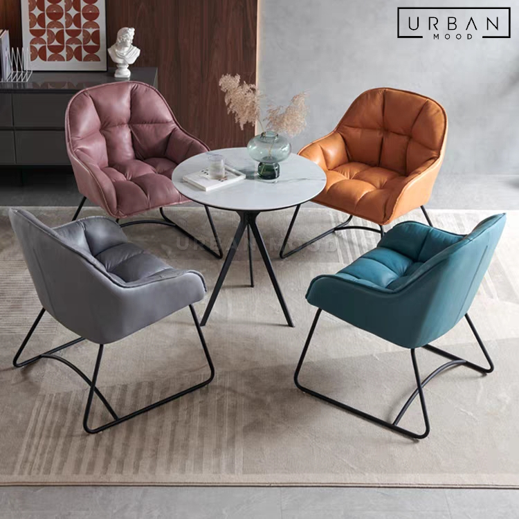 BOBO Modern Leather Dining Chair