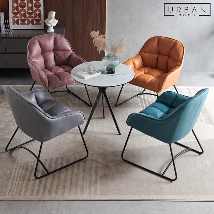 BOBO Modern Leather Dining Chair