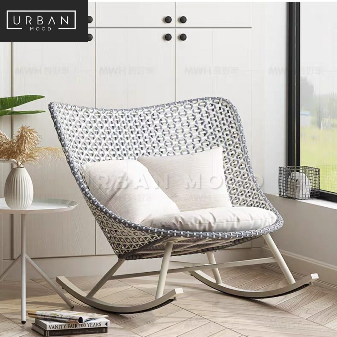 BONBON Scandinavian Rattan Rocking Chair – Urban Mood