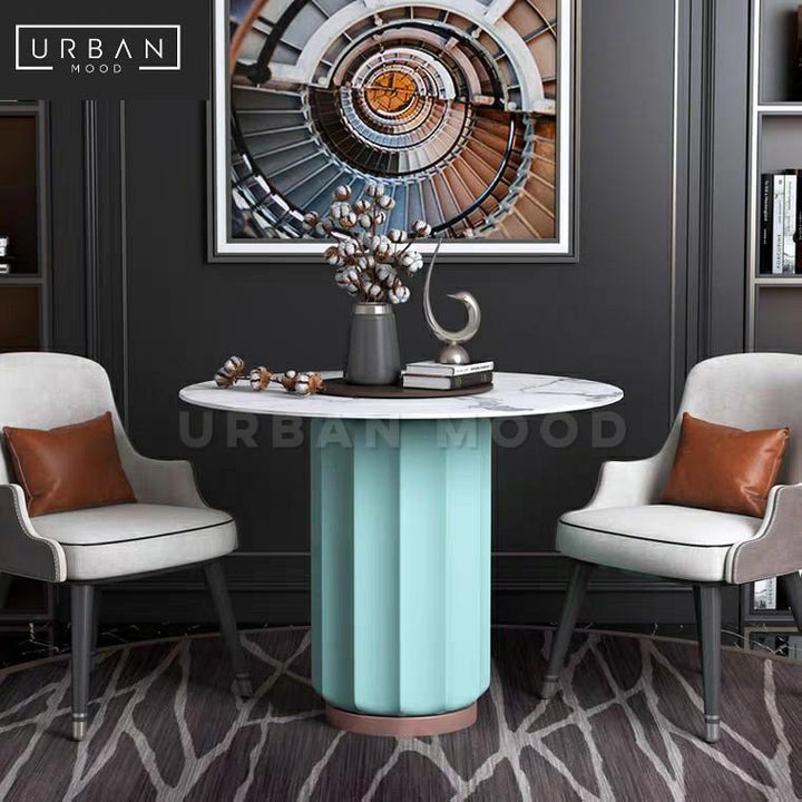 CALIBER Modern Sintered Stone Round Dining Table