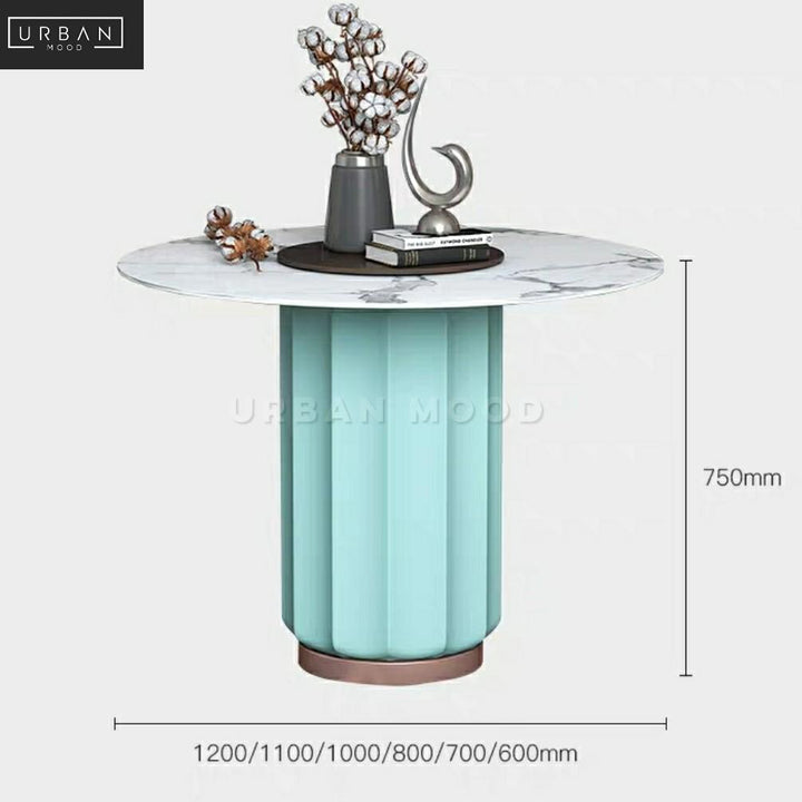 CALIBER Modern Sintered Stone Round Dining Table