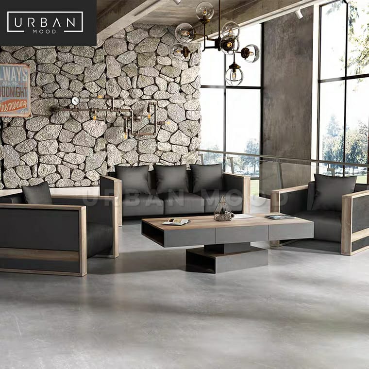 CORNER Industrial Swivel Coffee Table