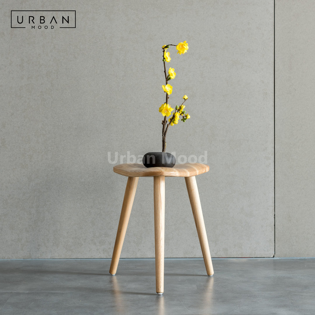 Premium | TRAPEZE Solid Wood Stool