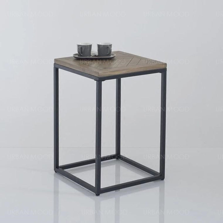 HENDRIX Solid Wood Herringbone Coffee Table