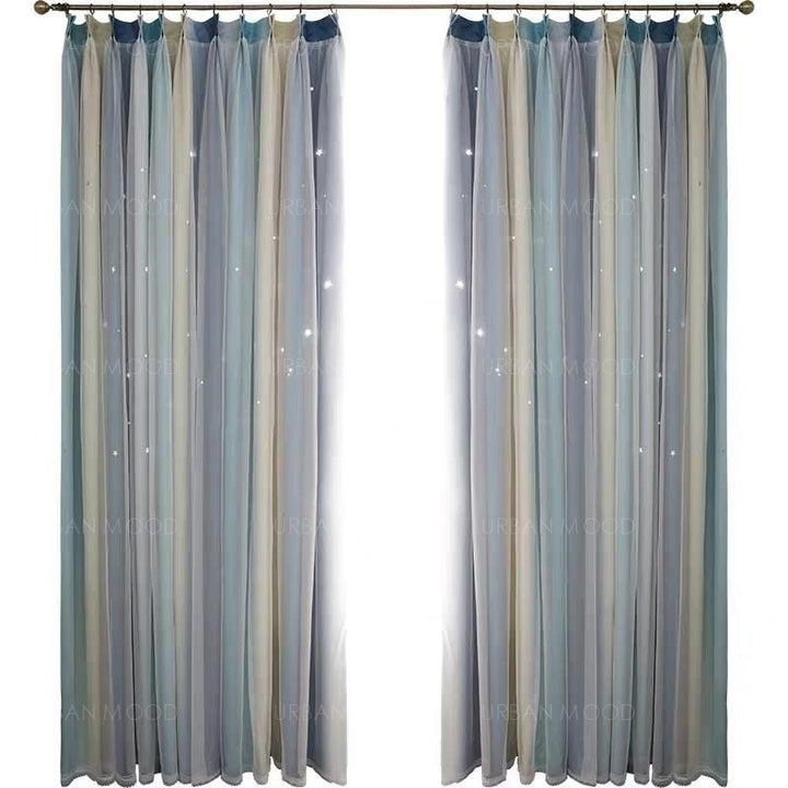 HIROKI Ombre Streaks Starburst Day Curtains