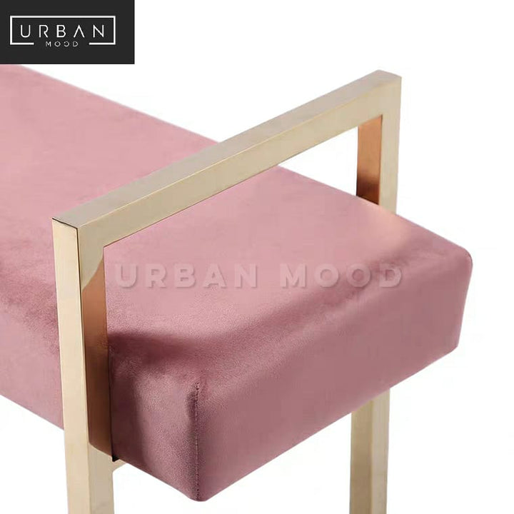 TINT Modern Velvet Ottoman Bench