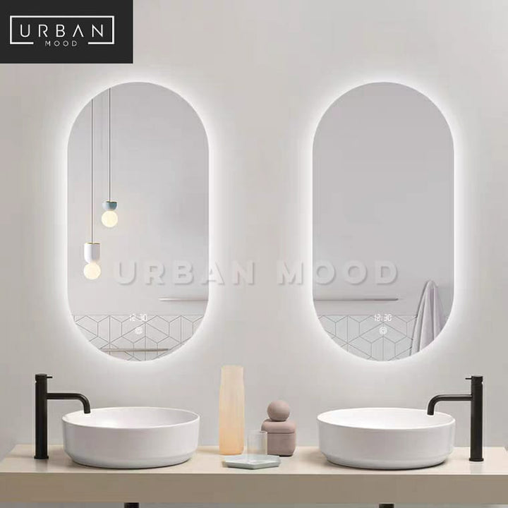 GLIDE Oval LED Wall Mirror