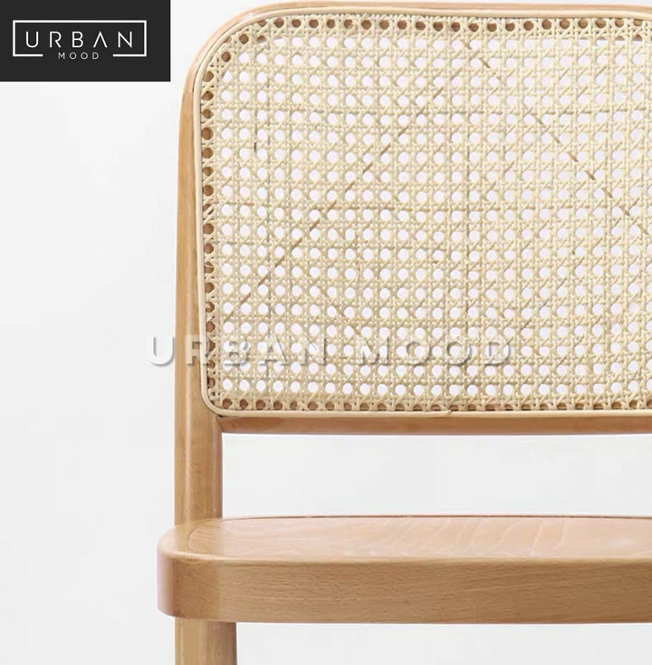 JARETH Vintage Rattan Dining Chair