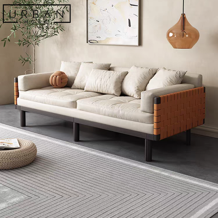 KAME Modern Leather Sofa Bed
