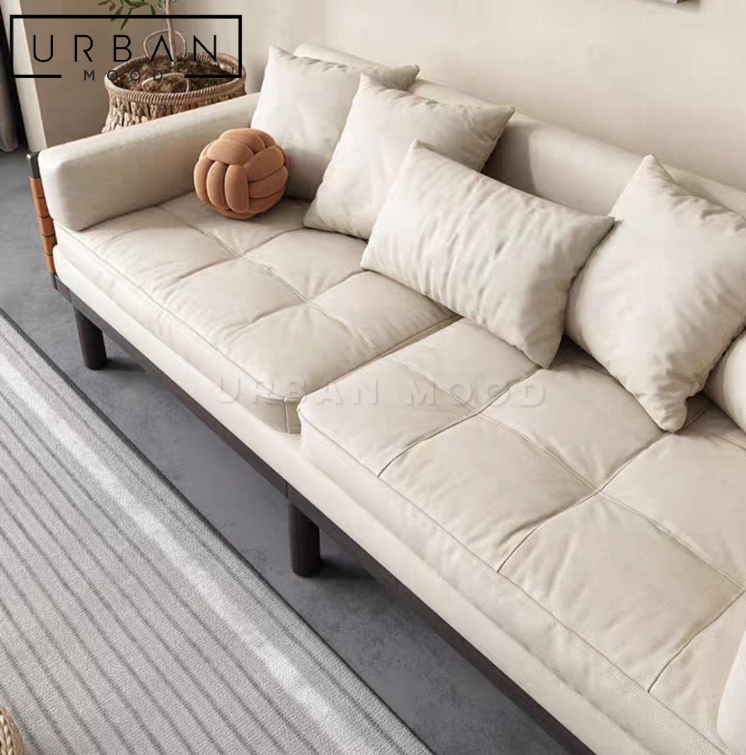 KAME Modern Leather Sofa Bed