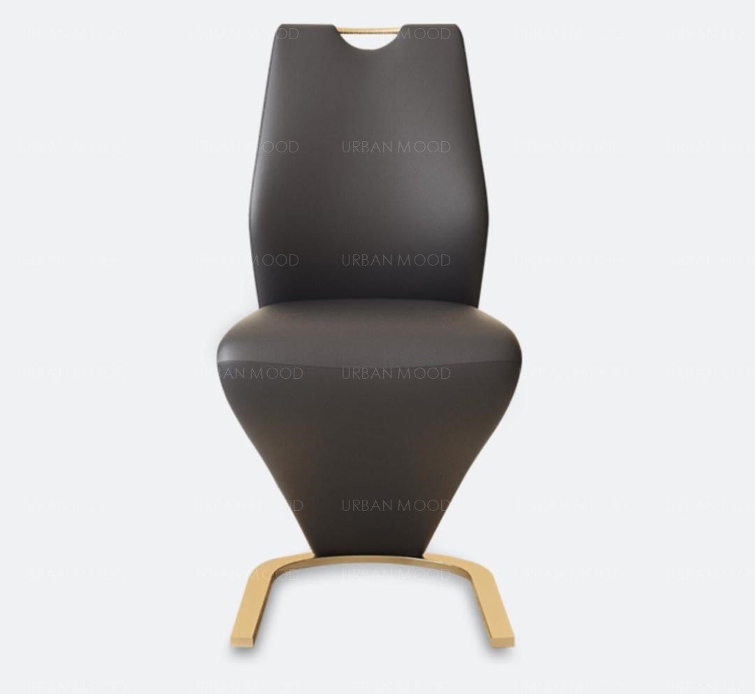 LOUVRE Mermaid Leather Dining Chair