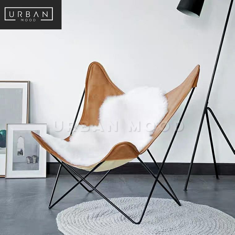 LYCAN Modern Leather Lounge Chair