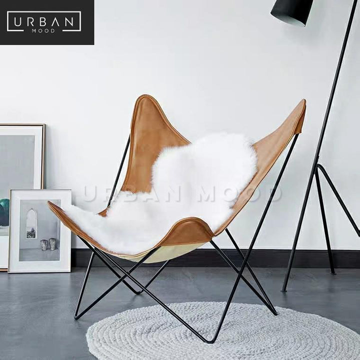 LYCAN Modern Leather Lounge Chair