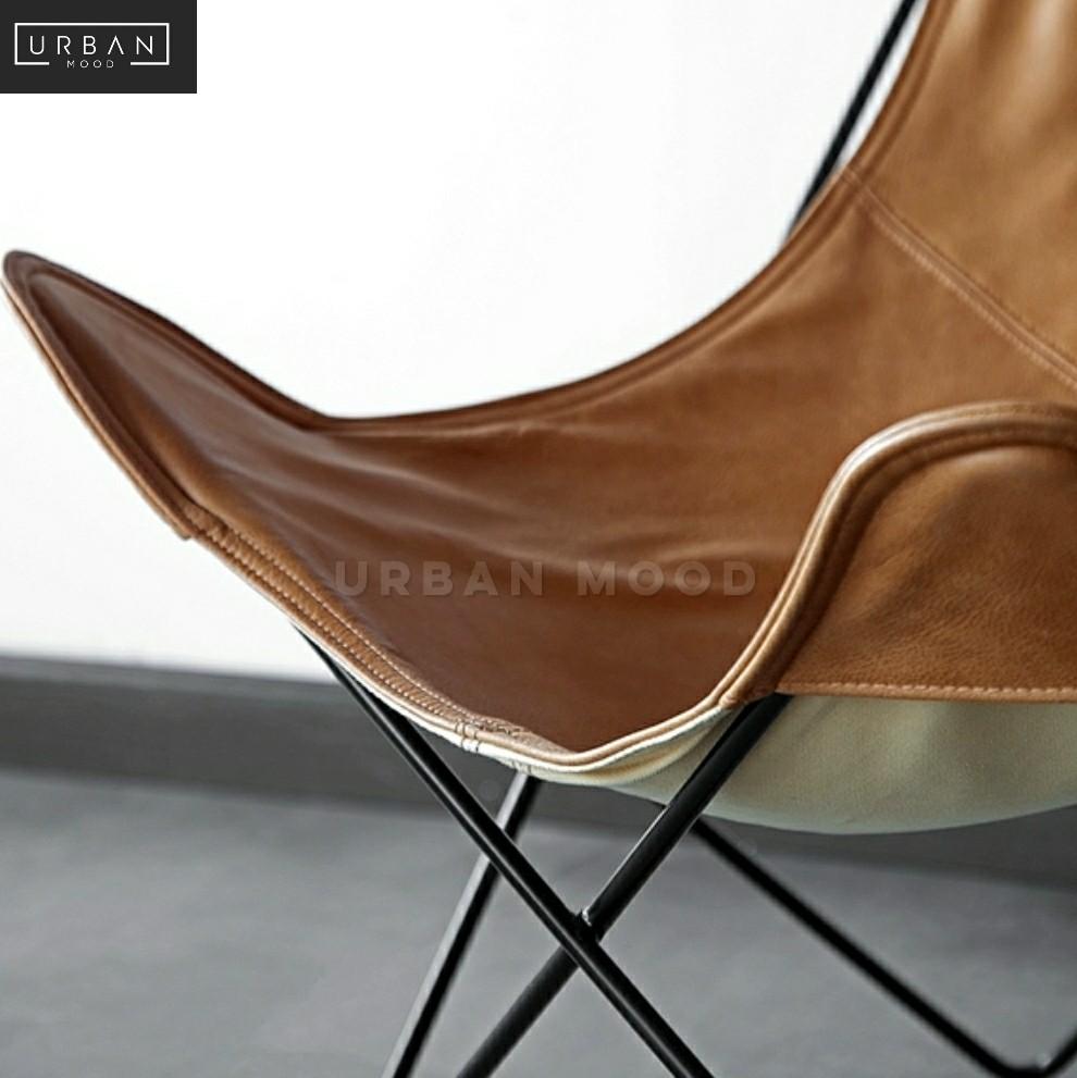 LYCAN Modern Leather Lounge Chair