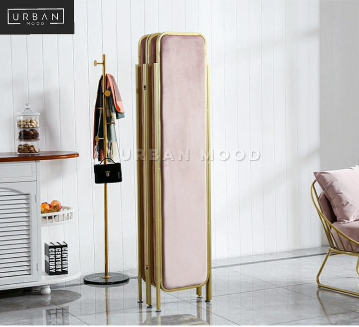 MADDOX Minimalist Velvet Folding Screen