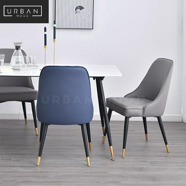 DAMON Modern Faux Leather Dining Chair