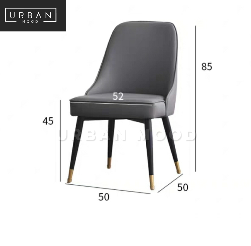 DAMON Modern Faux Leather Dining Chair